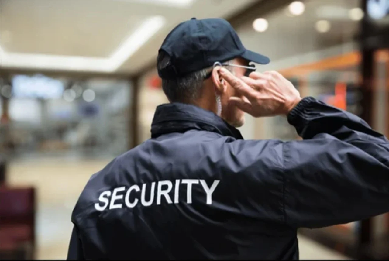 security guard in black clothes in San Diego