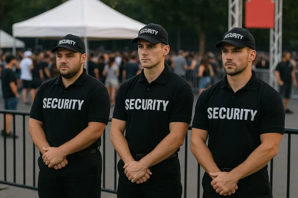 Standing Security Guards at Events